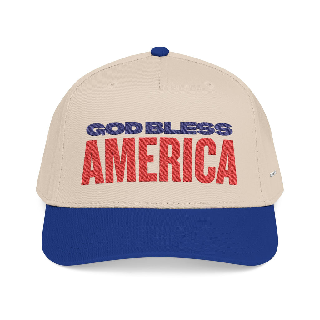GOD BLESS AMERICA Mid Profile Baseball Cap