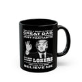 Trump 'Great Dad' Black Coffee Mug — Funny Father’s Day Gift
