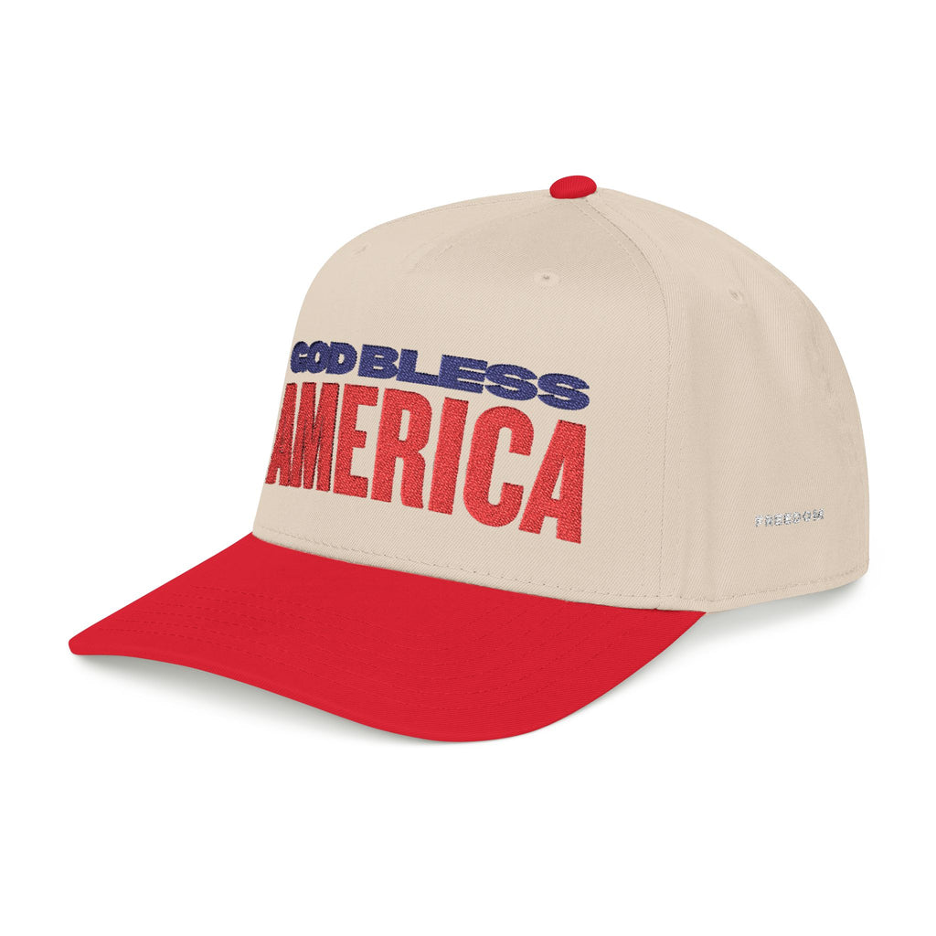 GOD BLESS AMERICA Mid Profile Baseball Cap